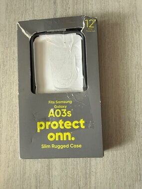 onn. Slim Rugged Case for Samsung Galaxy A03s – Black